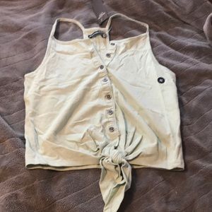 NWT Abercrombie tie up shirt size x-small.